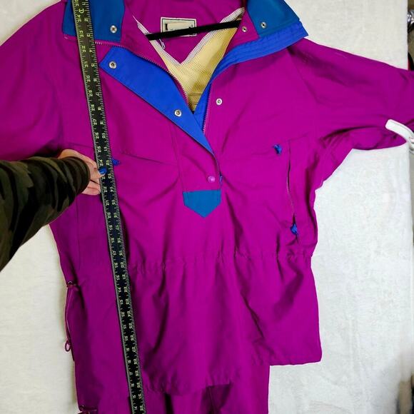 L.L. Bean Vintage Ws L Track Suit Set. Goretex. Magenta Pink Teal. 90s. Y2K Vibe - Picture 7 of 16